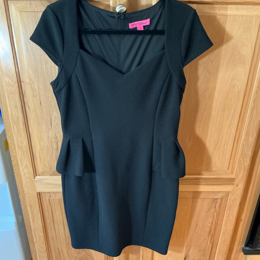 Betsy Johnson Black Dress Size 10